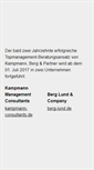 Mobile Screenshot of kampmann-berg.de
